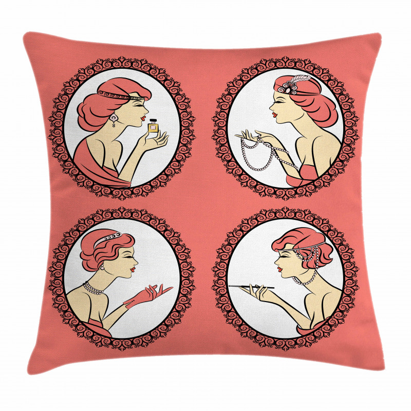 Fashion Portraits Pillow Cover