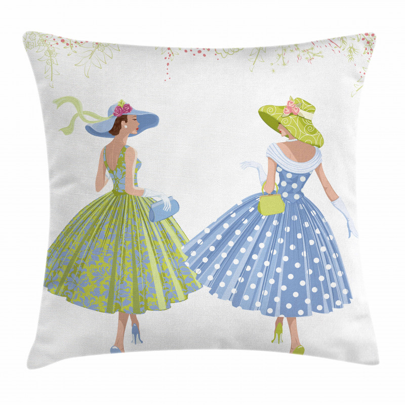 Dressed 2 Women Pillow Cover
