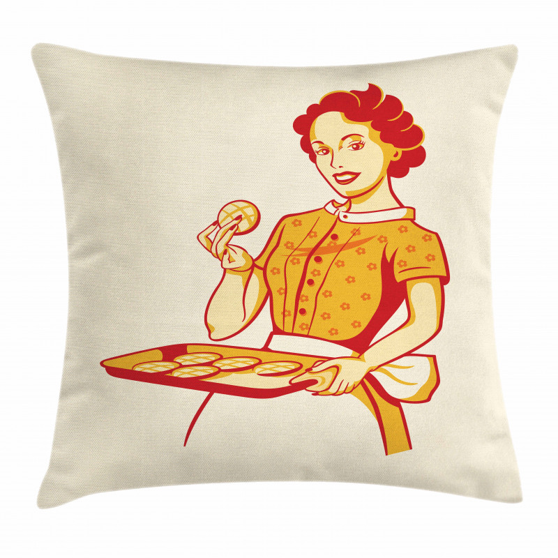 Housewife Cookies Pillow Cover