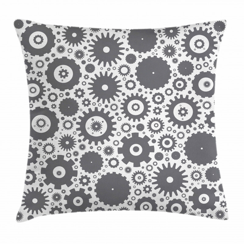 Gear Cog Engine Wheel Pillow Cover