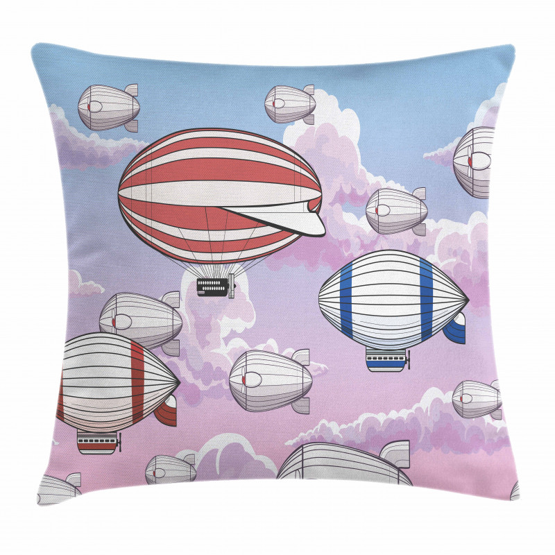 Zeppelins in the Sky Pillow Cover