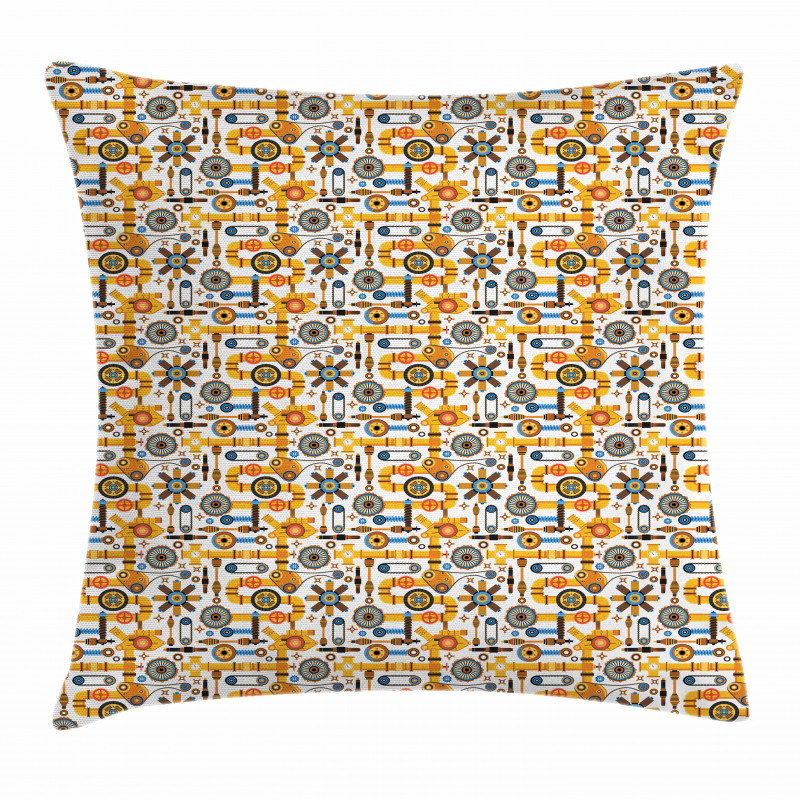 Industrial Elements Pillow Cover