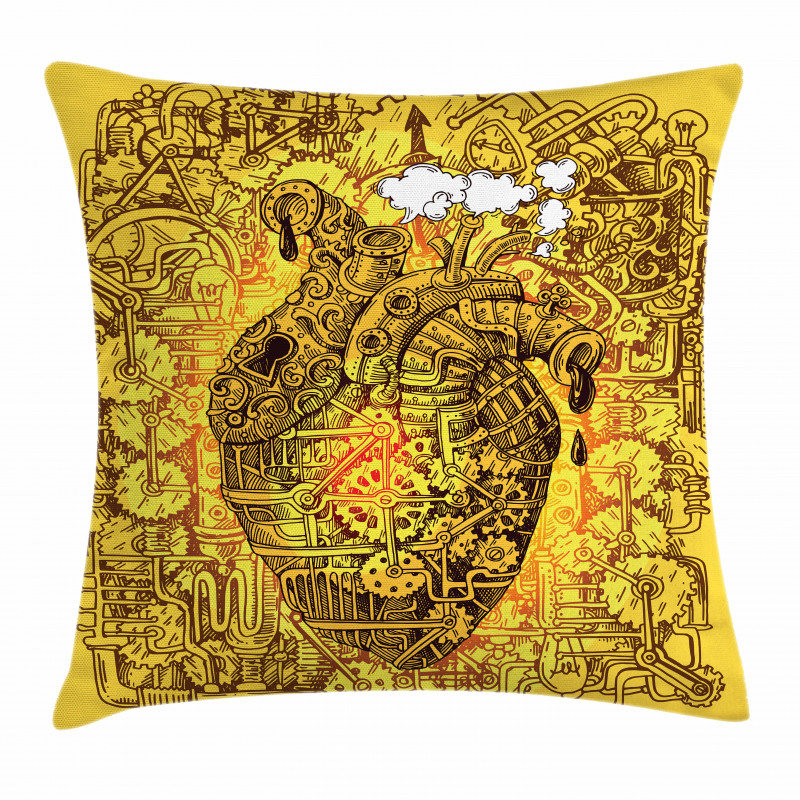 Factory Heart Image Pillow Cover