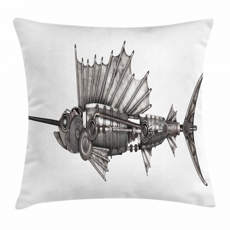 Robot Sailfish Animal Pillow Cover