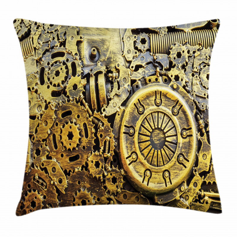 Vintage Machinery Pillow Cover