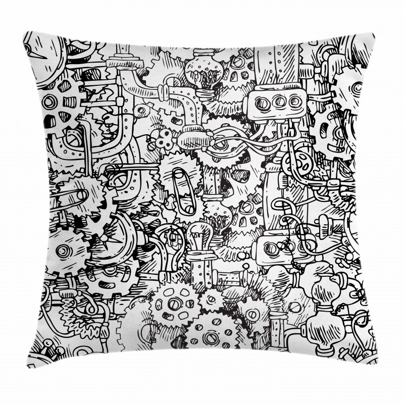 Manufacturing Theme Pillow Cover