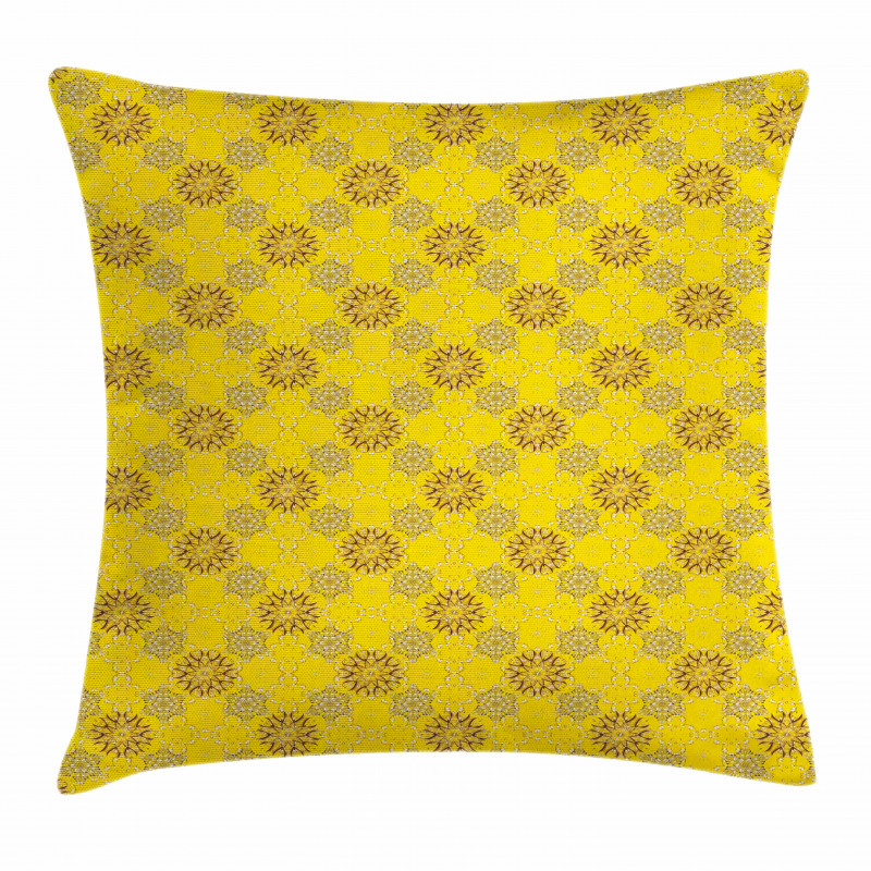 Swirly Flowers Pillow Cover