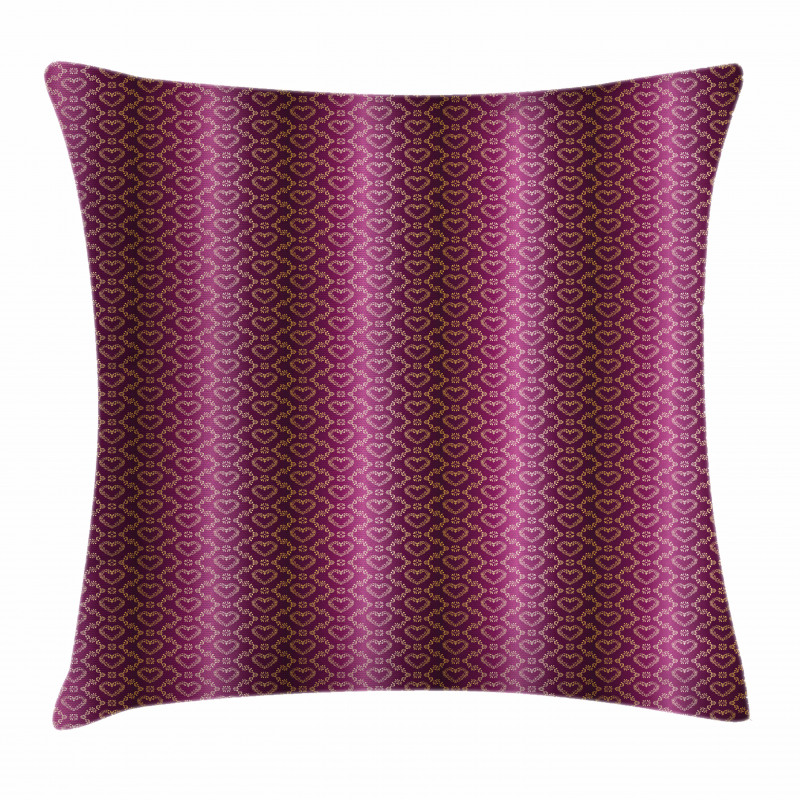 Zigzag and Hearts Pillow Cover