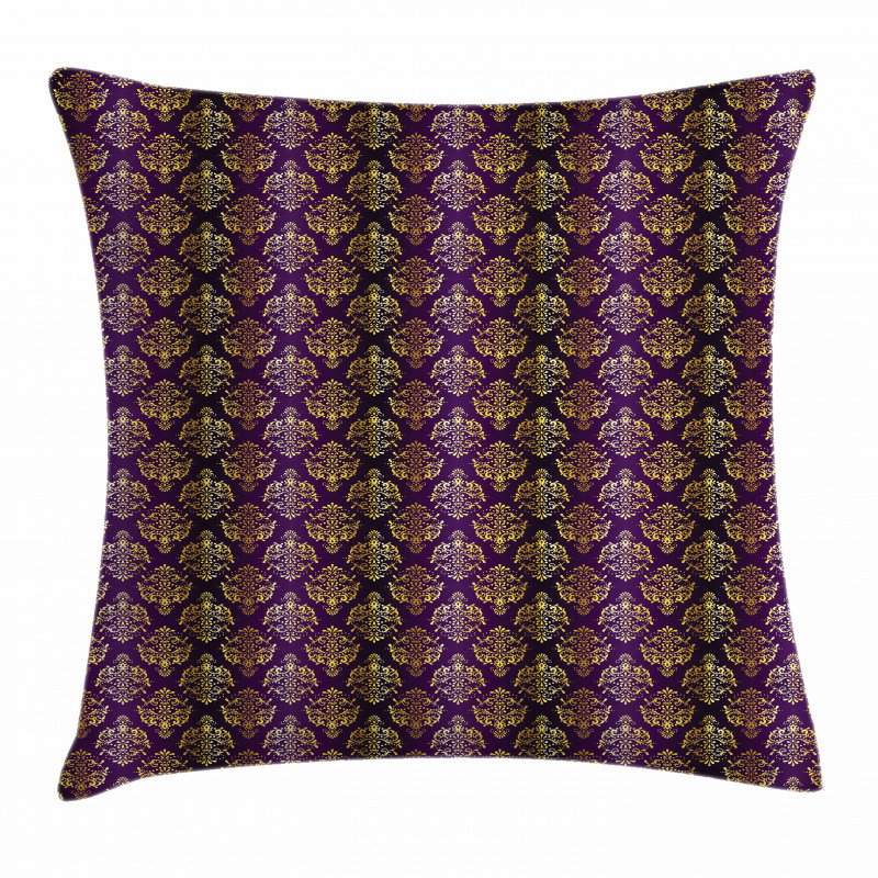 Oriental Leaf Dot Pillow Cover