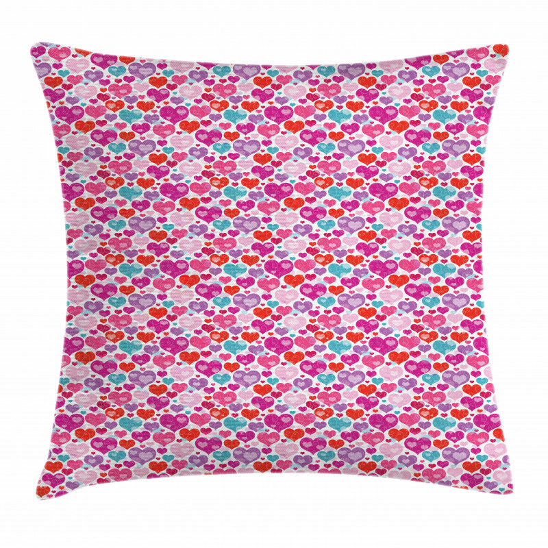 Hearts Swirls Pillow Cover