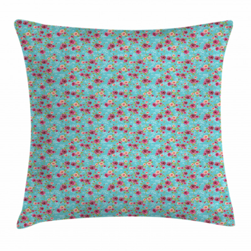 Rose Bouquet Pattern Pillow Cover