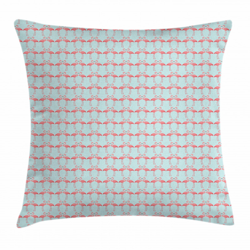 Flamingo Birds Pillow Cover