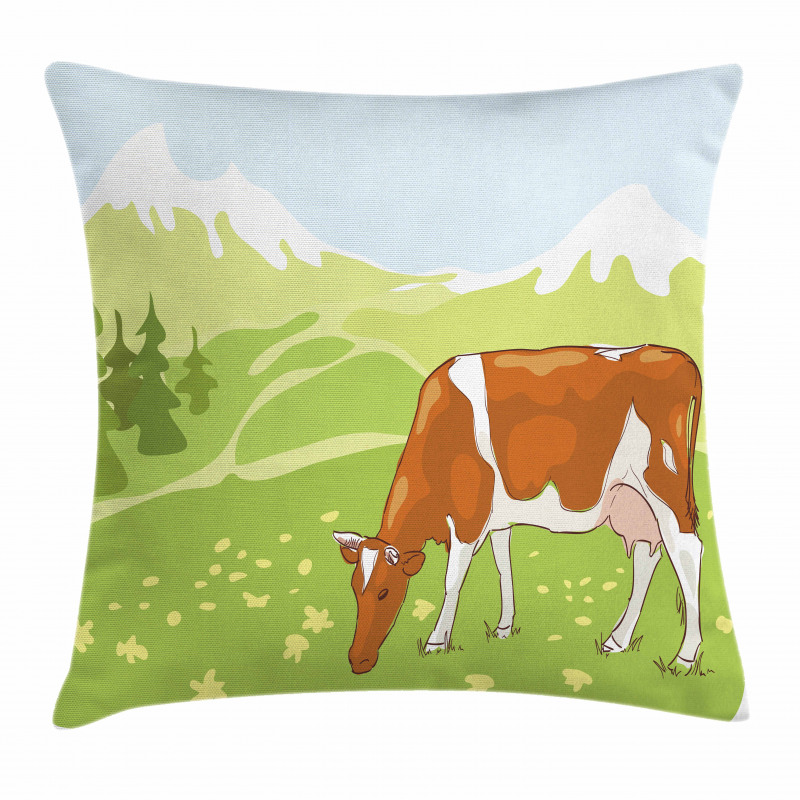 Alpine Meadow Nature Pillow Cover