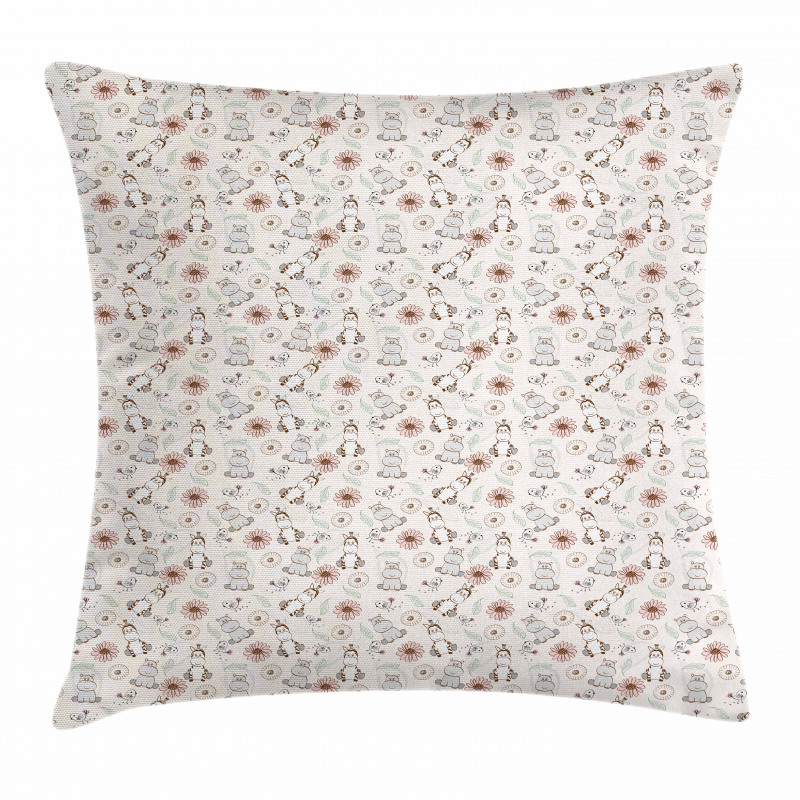 Nursery Background Theme Pillow Cover