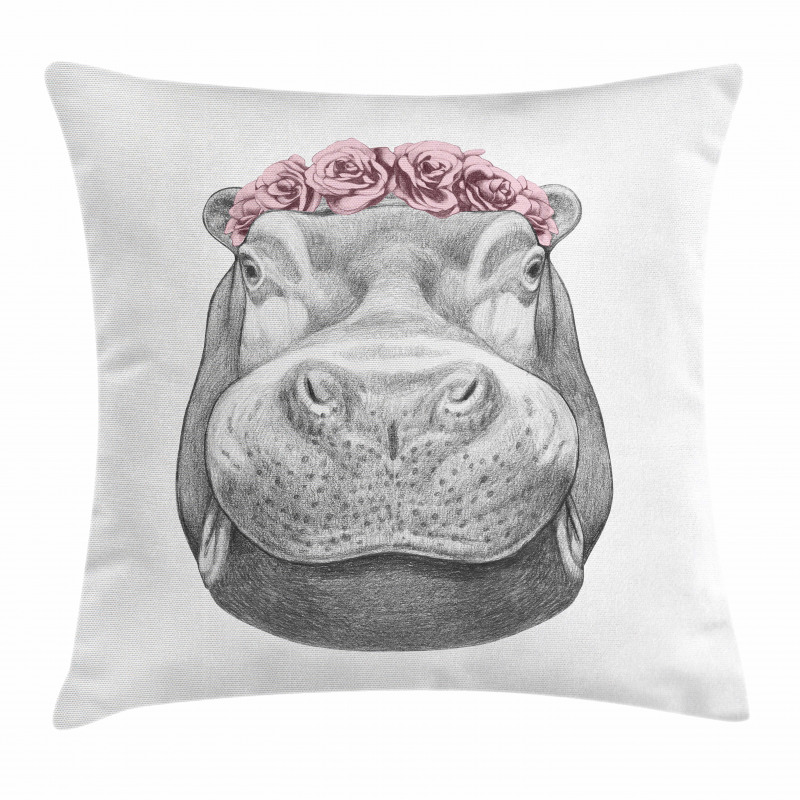 Sketch Animal Portrait Pillow Cover