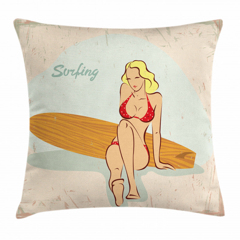 PolkDotted Bikini Pillow Cover