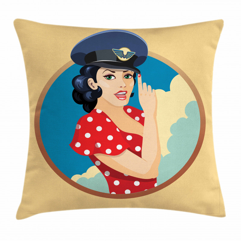 Pilot Captain Hat Pillow Cover