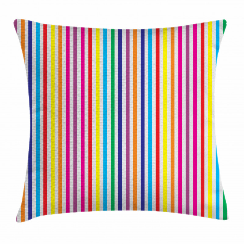 Vertical Stripes Print Pillow Cover