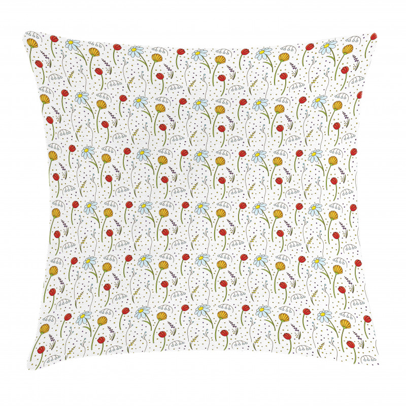 Spring Gardening Theme Pillow Cover