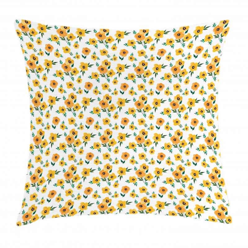 Floral Romantic Print Pillow Cover