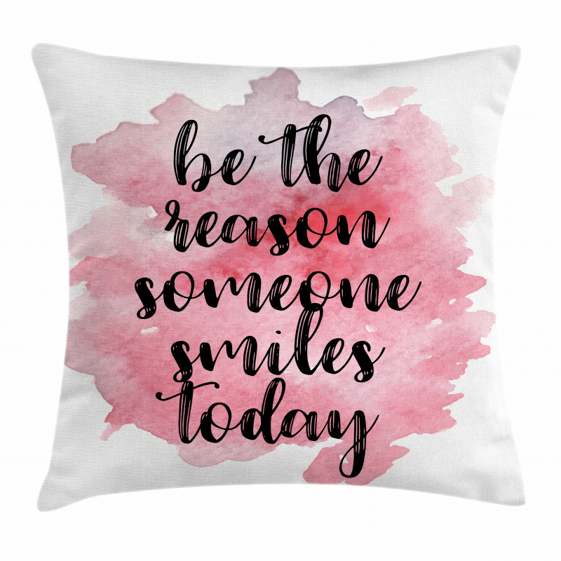Calligraphy Watercolors Pillow Cover