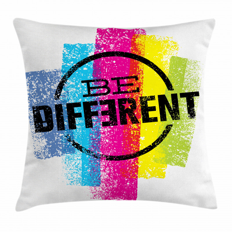 Be Different Motivational Pillow Cover