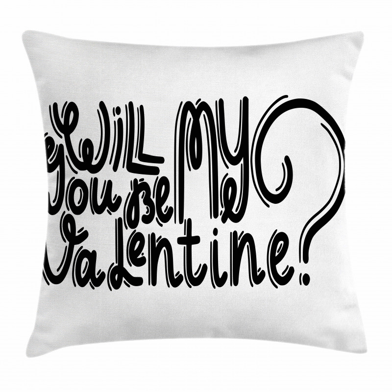 Romantic Love Message Pillow Cover