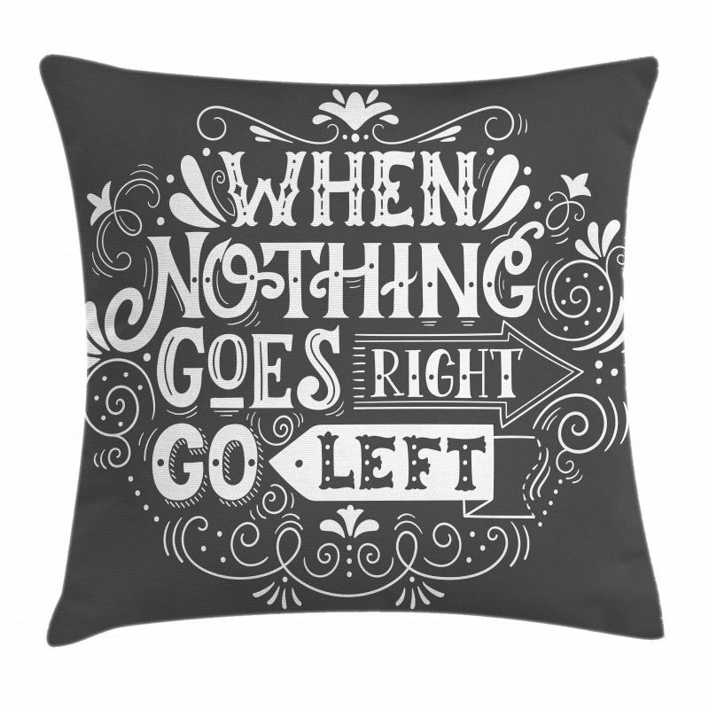 Inspirational Message Pillow Cover