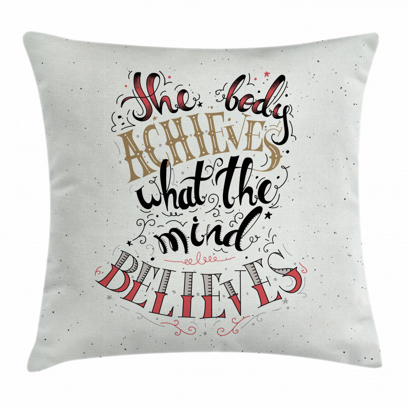 Philosophical Saying Pillow Cover