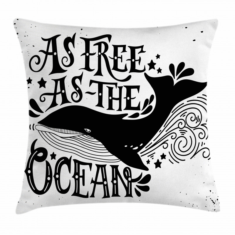 As Free As the Oceans Pillow Cover