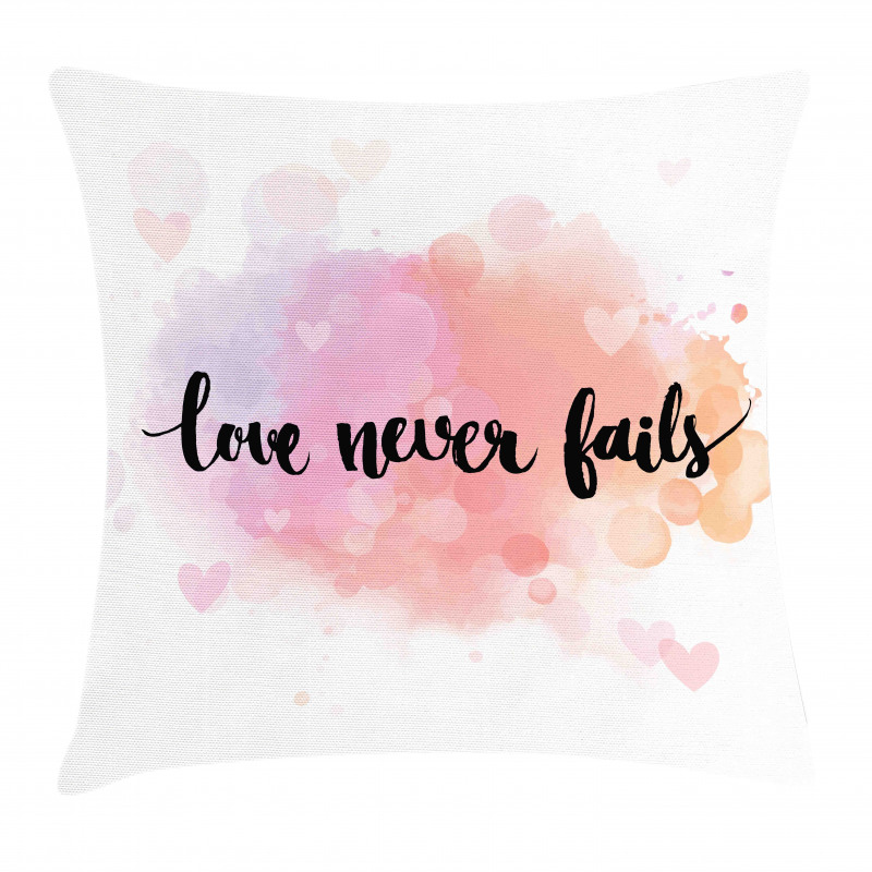 Bokeh Love Never Fails Pillow Cover