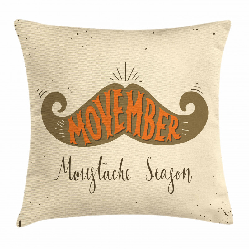No Shave November Season Pillow Cover