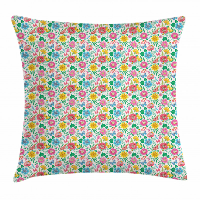 Butterflies and Bees Pillow Cover