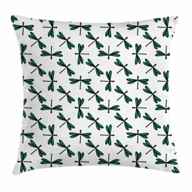 Cartoon Dragonfly Pillow Cover