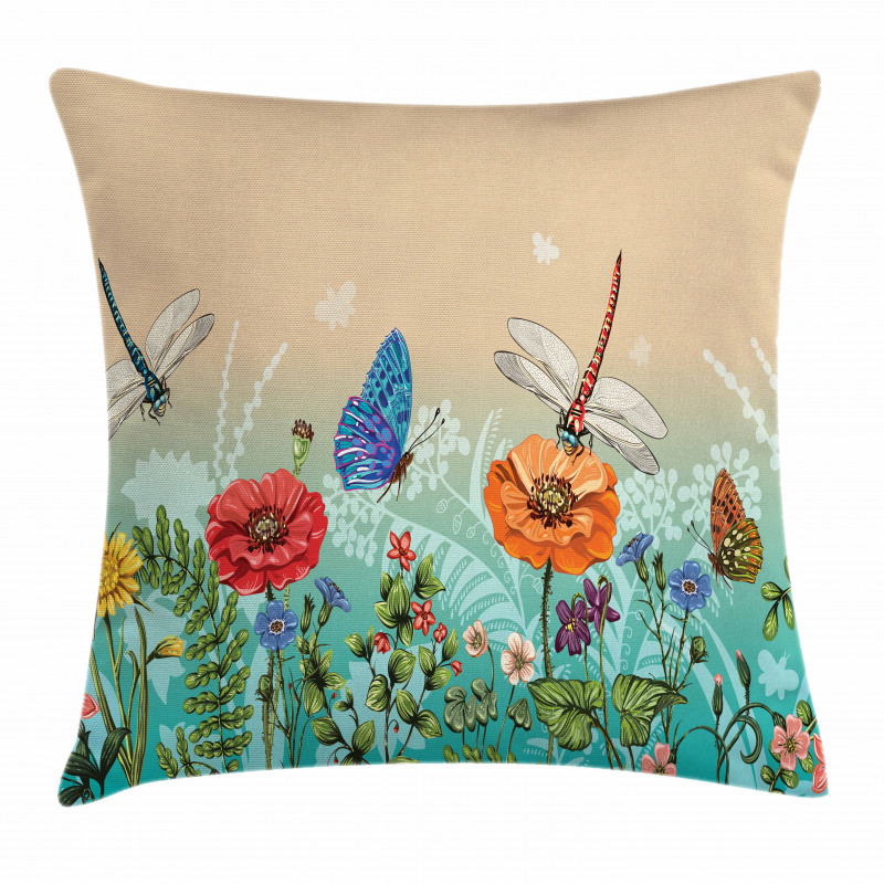 Flourishing Nature Bugs Pillow Cover