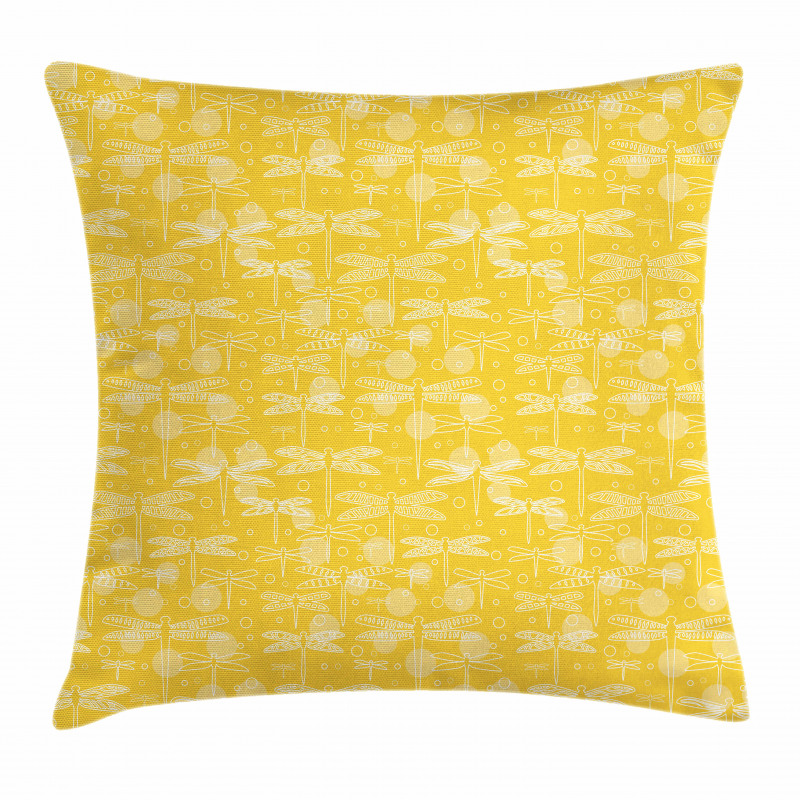 Insect Outline Pillow Cover