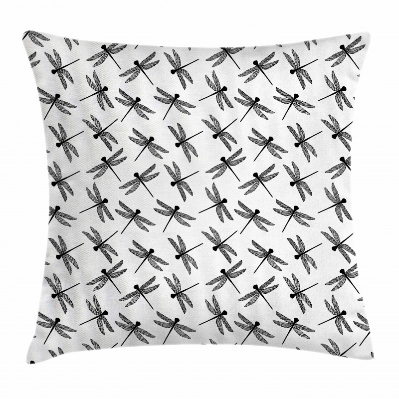 Sketch Wings Pillow Cover