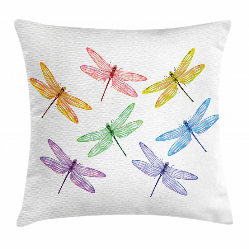 Fantasy Bugs Pattern Pillow Cover