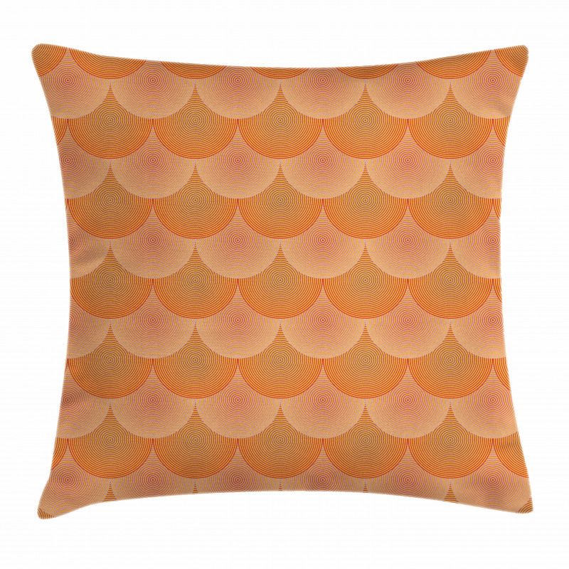 Optic Circles Graphic Pillow Cover