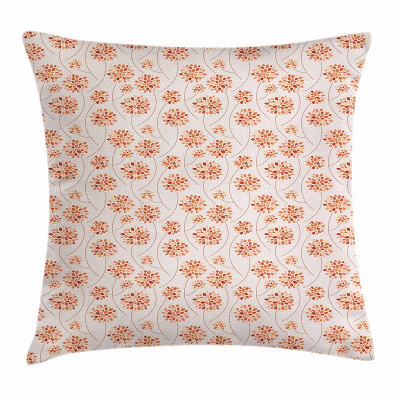 Abstract Flowers Pastel Pillow Cover
