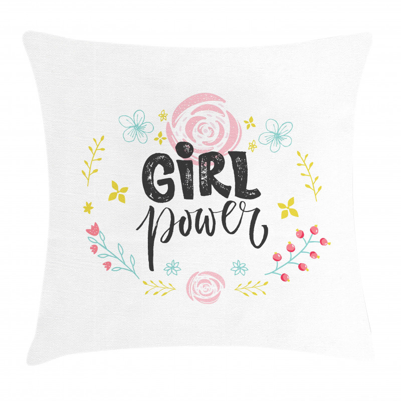 Motivational Girl Power Pillow Cover