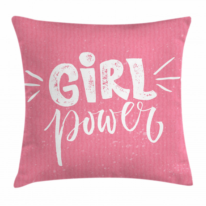 Brush Style Lettering Pillow Cover