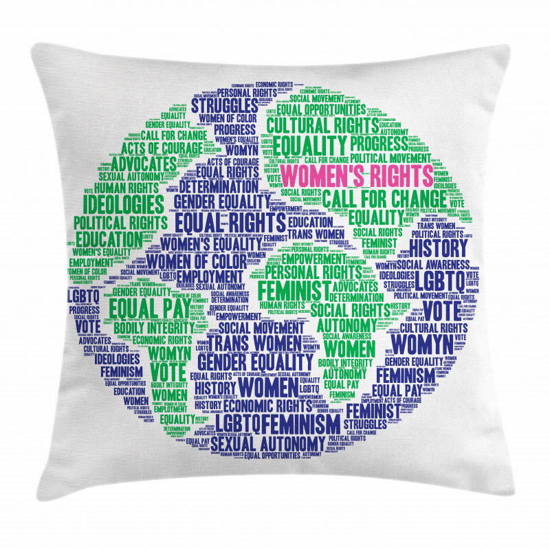 Equality Around World Pillow Cover