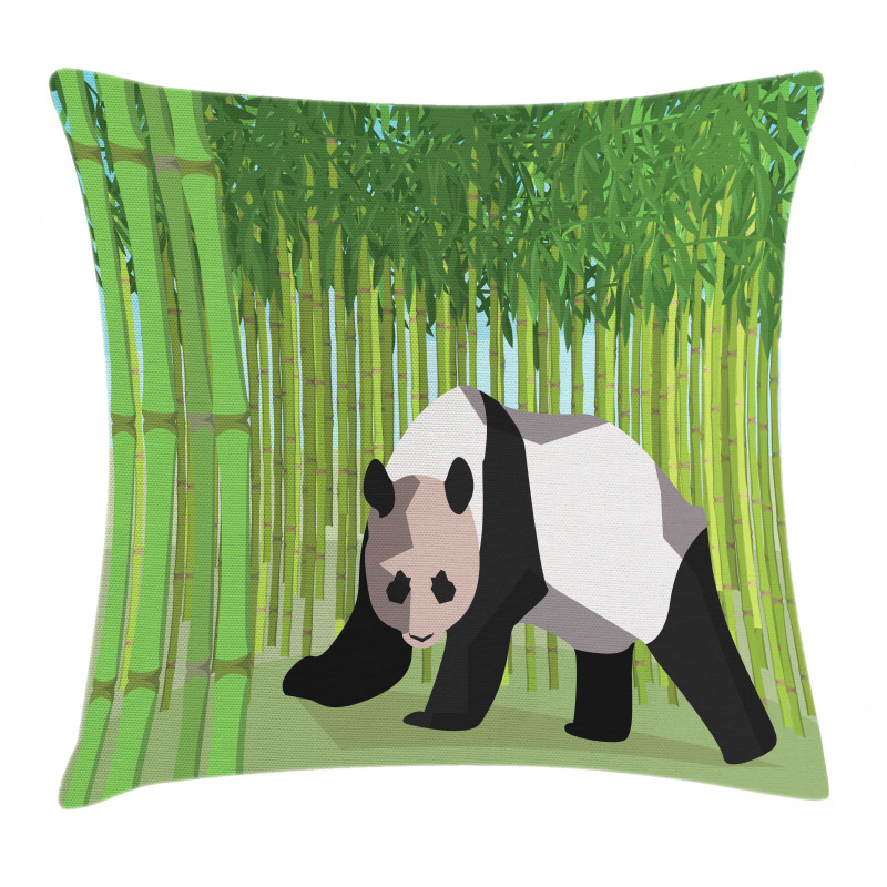 Panda Bamboo Pillow Cover