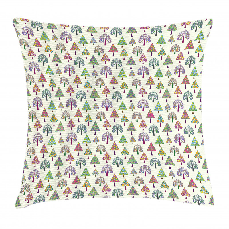 Triangle Trees Pillow Cover