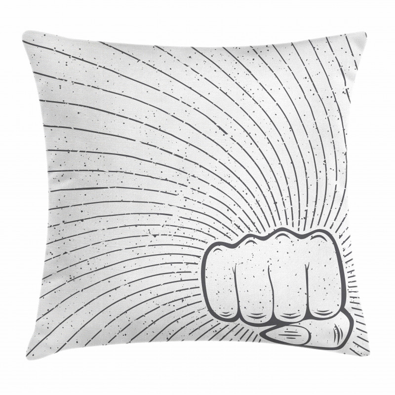 Female Punch Grunge Pillow Cover