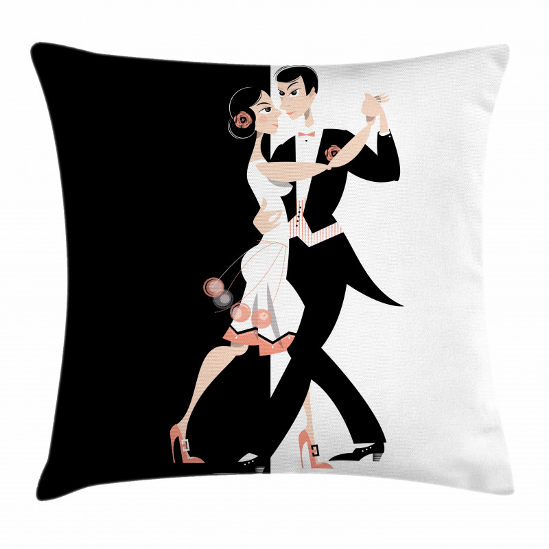 Dancing Couple Pillow Cover