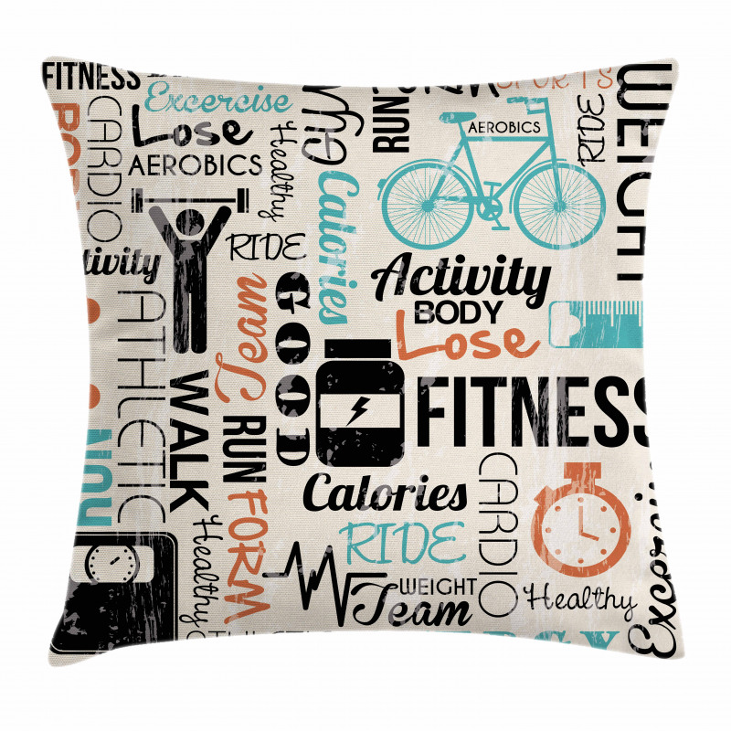 Healthy Life and Sports Pillow Cover