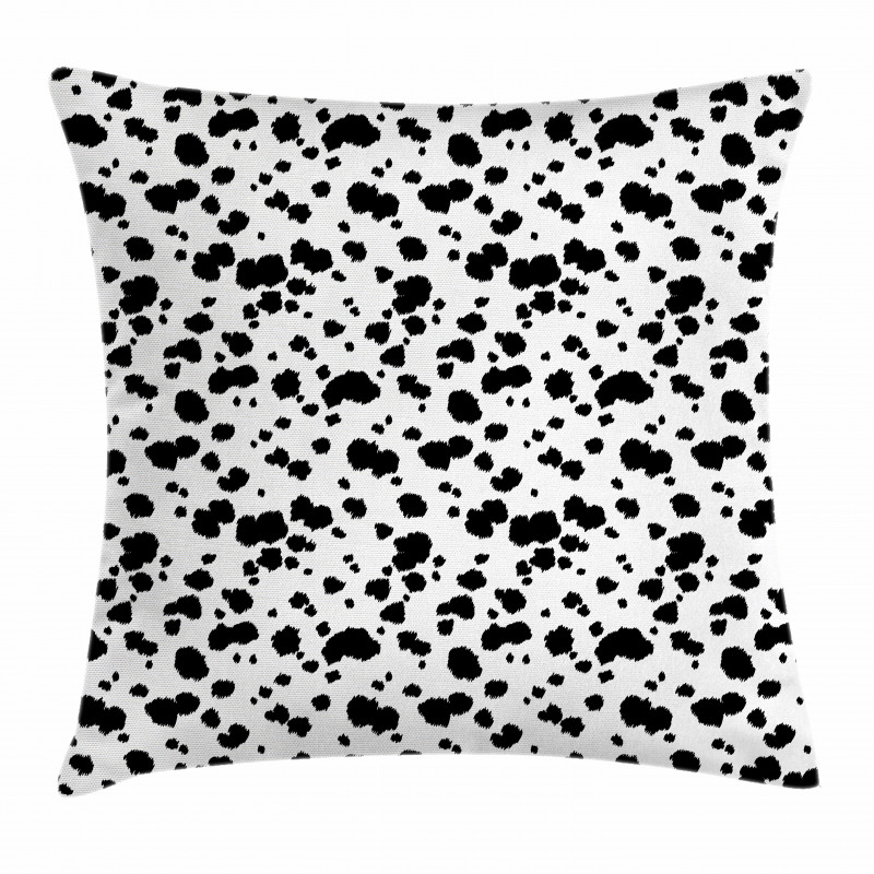 Dalmatian Print Texture Pillow Cover