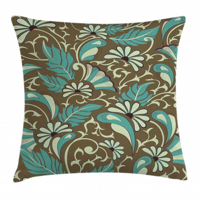 Feathers and Droplets Pillow Cover